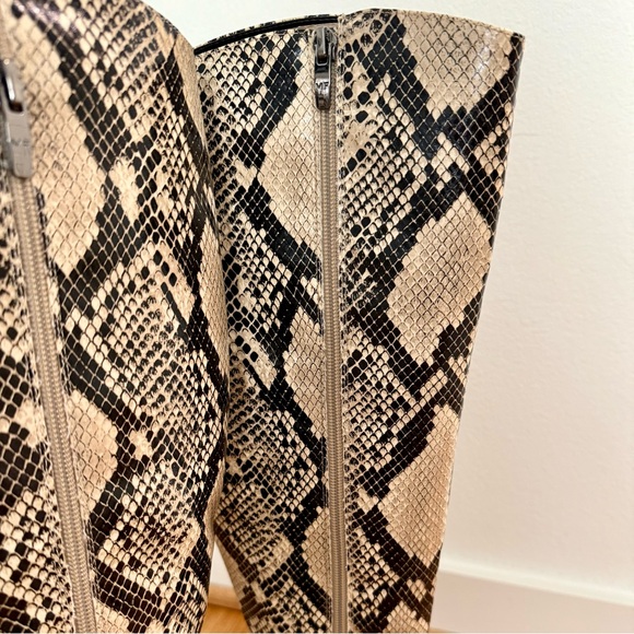 NWB Marc Fisher Retie2 Over-the-Knee Snake Print Boots – 7M – NEW With Box - Picture 5 of 9